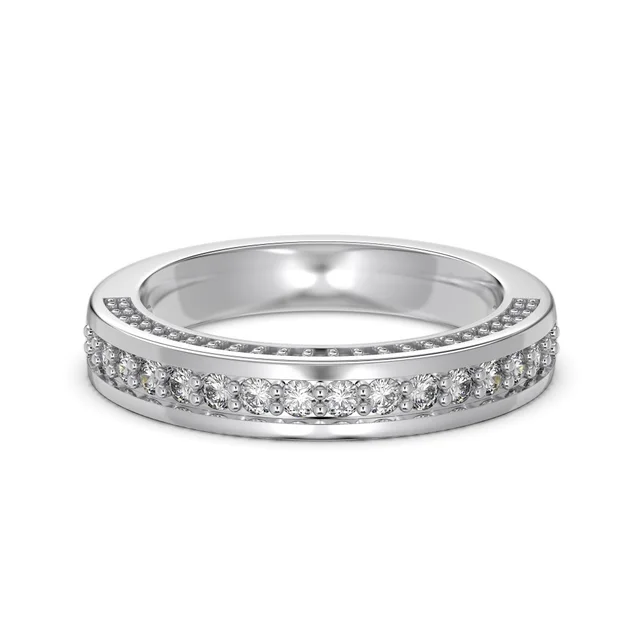 Design Sparkling S925 Sterling Silver Ring For Women White Gold Color - Shop at LoveMi