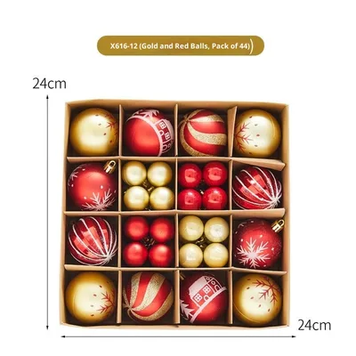 Electroplating Ball Pendant Christmas Scene Layout Hanging Ball Decorations X616 - Shop at LoveMi