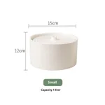 Cat Electric Ceramic Water Dispenser Drink Fountain - Eve White