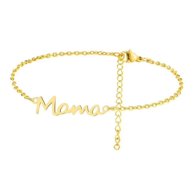 English Letter Name Personalized Cross Chain Customized Bracelet Gold - Shop at LoveMi