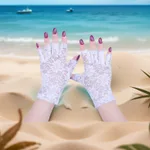 Lace Half Finger White