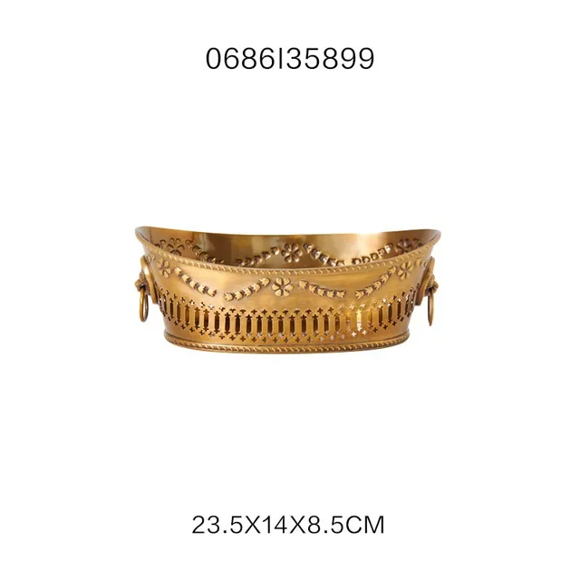 India Imported Brass Tray Storage Tank Ornaments Style 15 - Shop at LoveMi