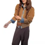 Korean Style Early Fake Two Pieces Sweaters - Amber