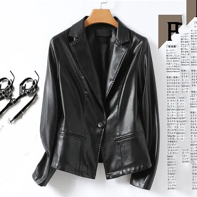Women's Short Short Korean style Slim fit Jacket Black - Shop at LoveMi