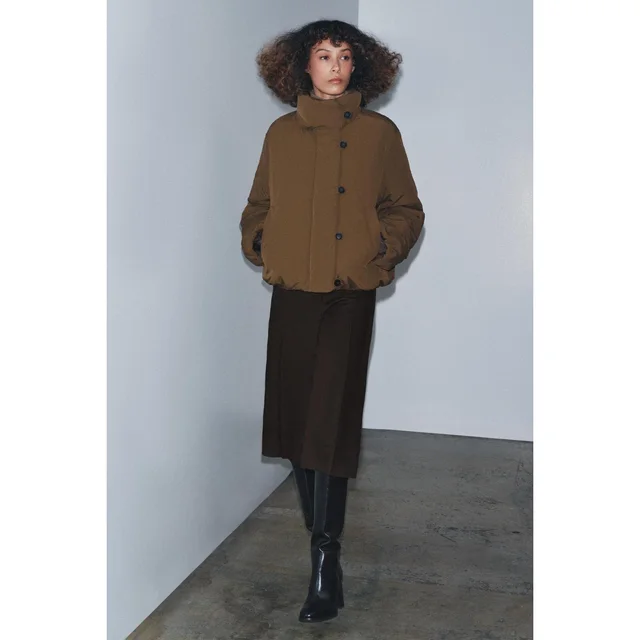 European And American Style Casual Fashionable Warm Turtleneck Brown - Shop at LoveMi
