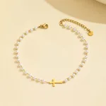 1 Pearl Cross Bracelet