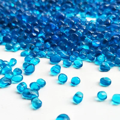 Sea Blue Glass Sand Beads Fish Tank Landscaping Decoration Dark 3To6Mm - Shop at LoveMi