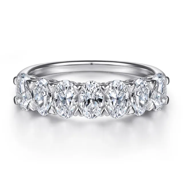 Oval Zircon Sterling Silver Ring Female Tl497 Style - Shop at LoveMi