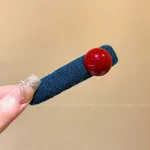 Blue Red Beads Barrettes Women - Blue Barrettes Single