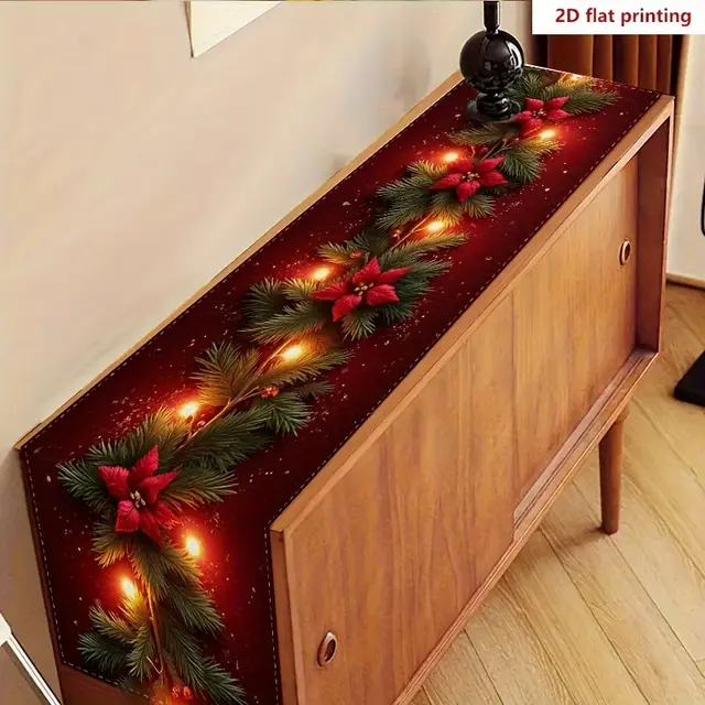 Christmas Theme Printed Table Runner Decoration 33X183Cm - Shop at LoveMi