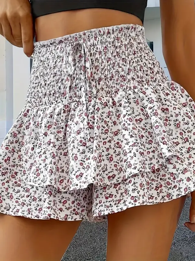 Draping All matching Casual Culottes Women White - Shop at LoveMi