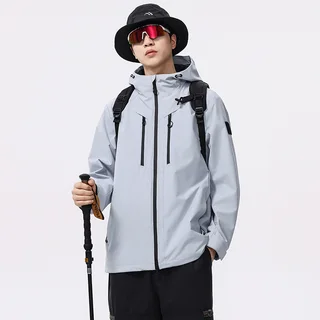 Outdoor Sports Windproof Waterproof Men's Outdoor Jacket - Glacier Blue Coat