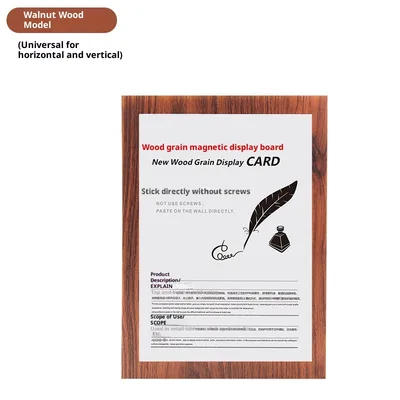Display Stickers Wall Layout School Exhibition Magnetic Photo Walnut Style - Shop at LoveMi