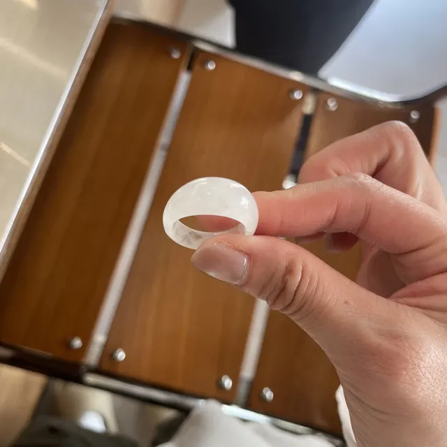 Cool Style Gold And Silver Two color Opening Index Finger Ring White Crystal - Shop at LoveMi