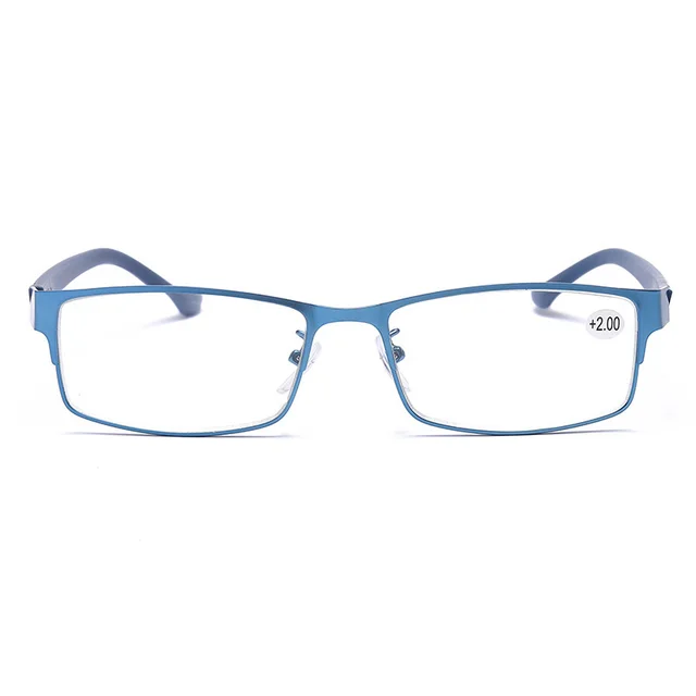 Metal Frame TR90 Spectacle Foot Presbyopic Glasses Blue - Shop at LoveMi