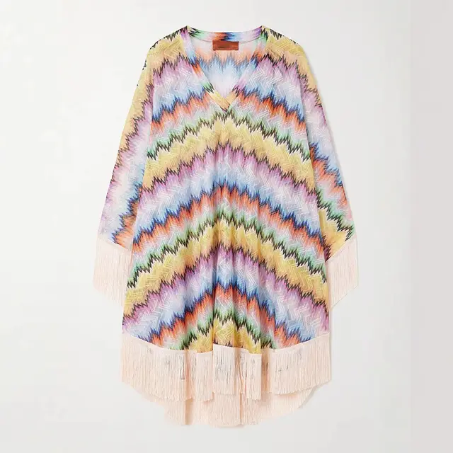 Fashion Bohemian Style Tassel Dress For Women Wave Color - Shop at LoveMi