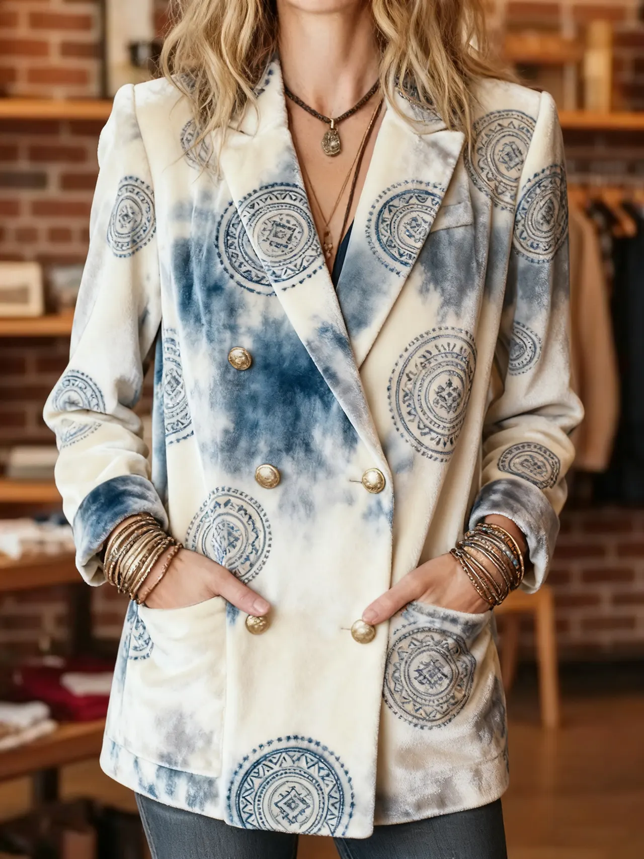 Elegant Slimming Autumn And Winter New Fashion Tops - Ivory White - View 1