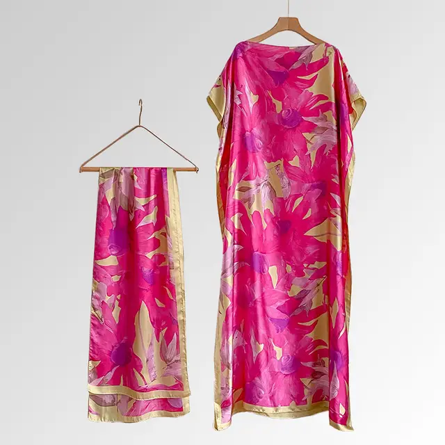 African Long Robe Muslim Dress 19 Rose Pink - Shop at LoveMi