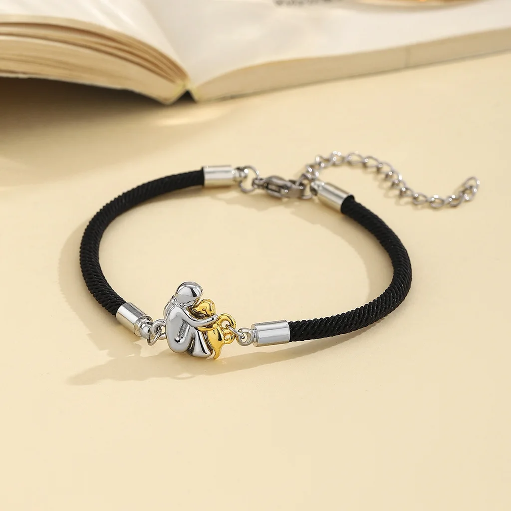 Couple Bracelet Woven Niche Exquisite Gift Carrying Strap Tide - Gold Milanese Bracelet