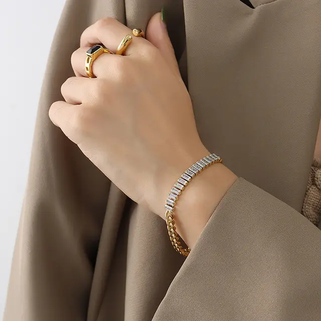 Simple Geometric All match Bracelet For Women Gold - Shop at LoveMi