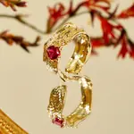 Gold Red Zircon