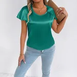 Summer T-shirt Short Sleeve High-end - Green