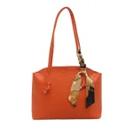 Fashion Casual Red Large Capacity Handbag - Orange