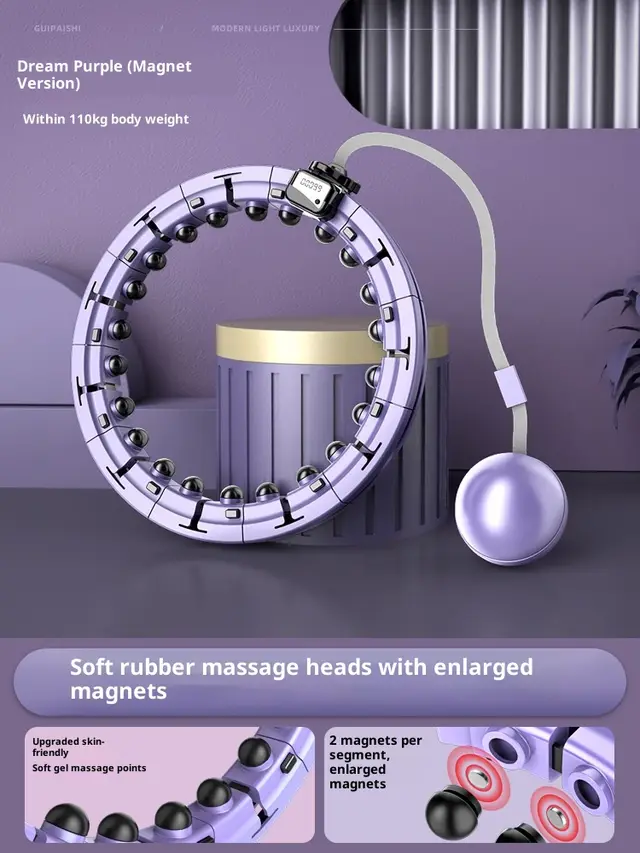 Mute Intelligent Counting Aggravated Fitness Exercise Slimming Belly Equipment Stitching Upgrade Dream Purple - Shop at LoveMi