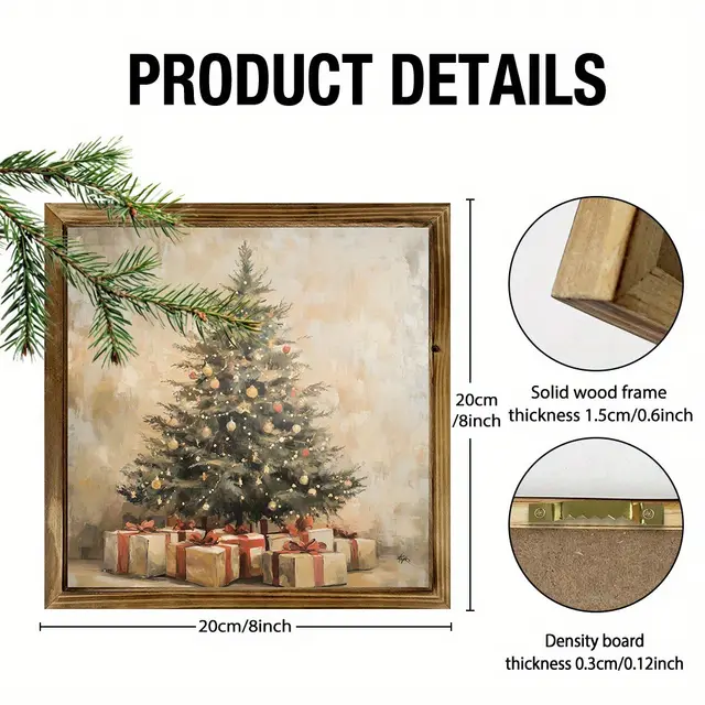 Christmas Gift Double layer Wooden Photo Frame Home Decoration Scm1192 - Shop at LoveMi