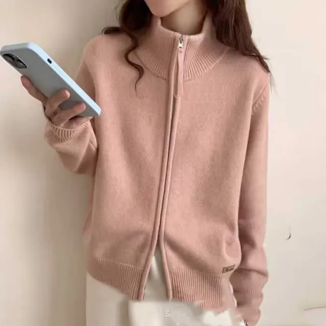Women's Soft Nuo Casual Cardigan Sweater Pink - Shop at LoveMi