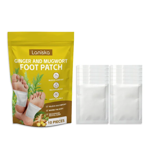 Ginger And Mugwort Foot Patch 10 Patches - Shop at LoveMi