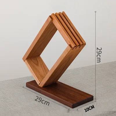 Multi functional Household Kitchen Knife Rack Red Cherry Wood Oblique Plug - Shop at LoveMi