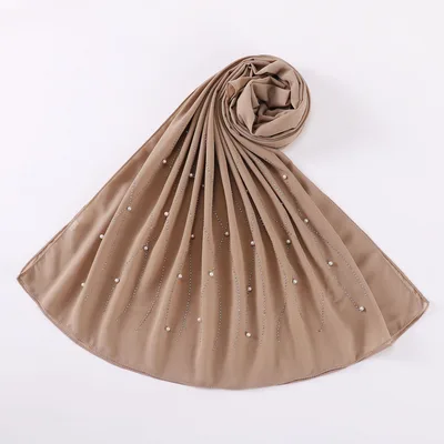 Women's Mesh Rhinestone Headscarf Shawl Camel - Shop at LoveMi