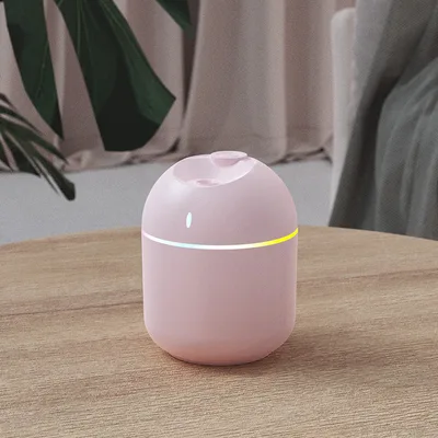 Usb Large Spray Mute Color Light Water Drop Humidifier Pink - Shop at LoveMi