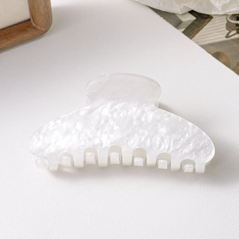 Retro Acrylic Simple Ins Hair Clip Mermaid White - Shop at LoveMi