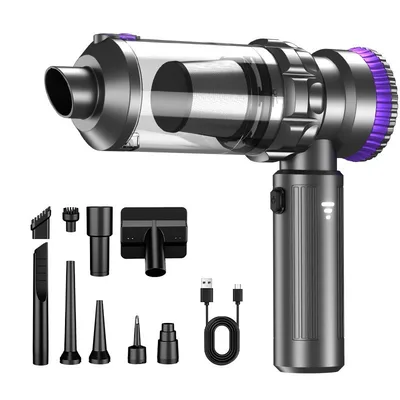 Home Rechargeable Portable Car Vacuum Cleaner Lt128 Black Premium - Shop at LoveMi