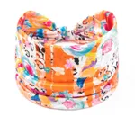 Sports Headband Printed Wide Brimmed Scarf - Orange