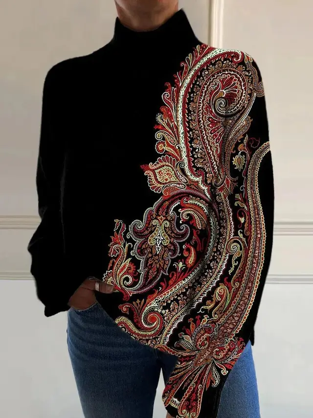 Printed Casual Cloak Coat Cardigan Sweater Style - Shop at LoveMi