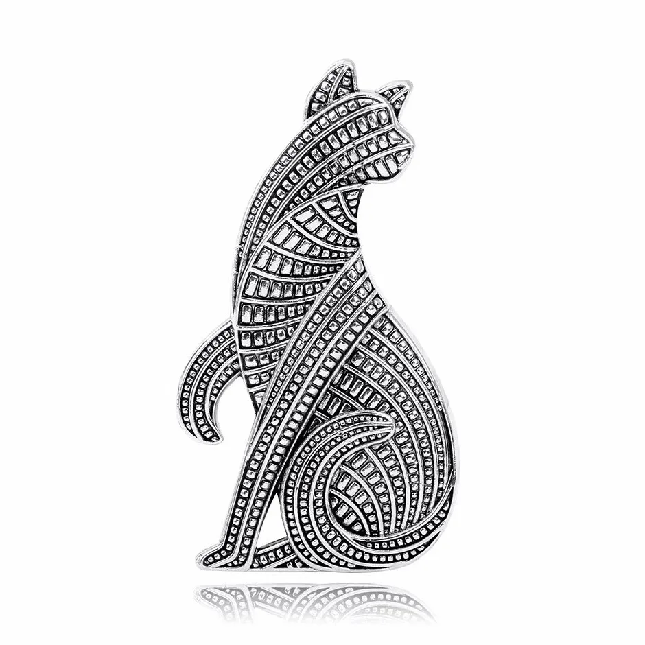 Brooch Alloy Corsage Niche Advanced Design Sense Pin Accessories - Retro Silver