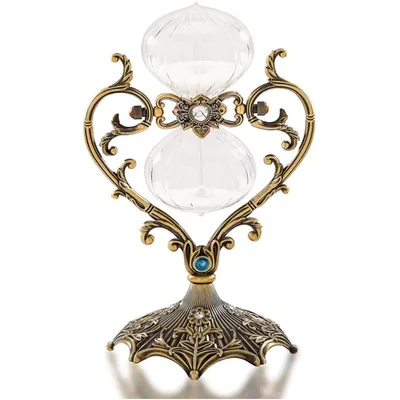 Creative Retro Heart shaped Time Sand Clock Timer Gift Bronze Bubble - Shop at LoveMi