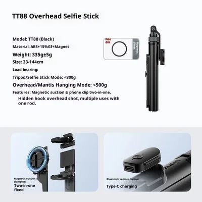 Vertical Shooting Selfie Stick Stand Horizontal And Vertical Shooting Desktop Tripod Support Stable Shelf Black Item - Shop at LoveMi
