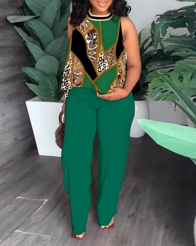 Cute Style Fresh Sweet Women's Clothing Fashion Casual Set Green - Shop at LoveMi