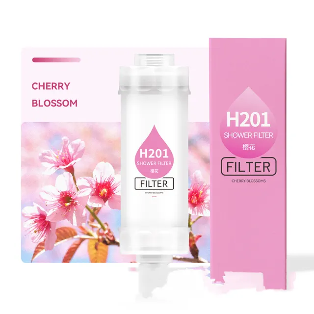 H201 Fragrance Bathing Filter Home Bathroom Shower Nozzle Wood Cherry Blossom - Shop at LoveMi