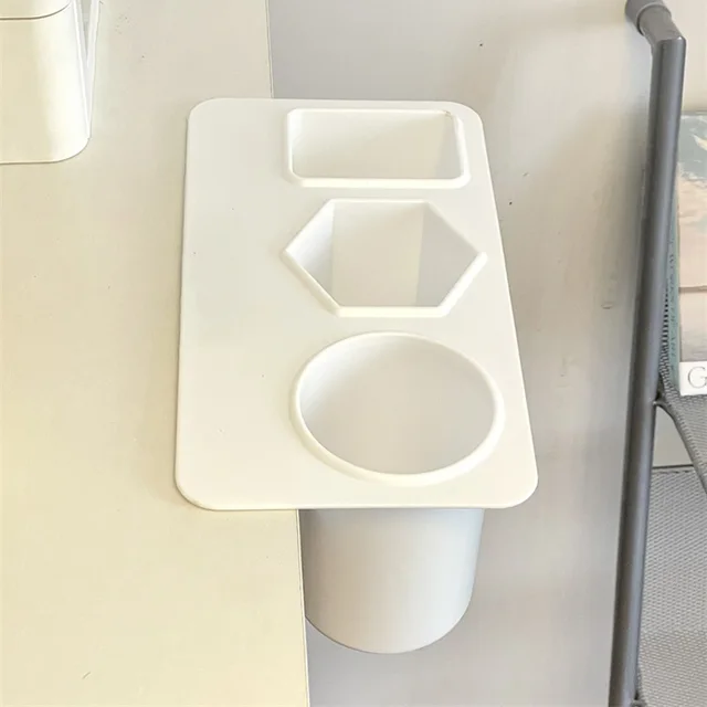 Household Minimalist Multifunctional Desk Pen Holder White - Shop at LoveMi