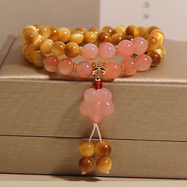 Tigereye Double Ring Bracelet Women's Light Luxury Tigereye - Shop at LoveMi