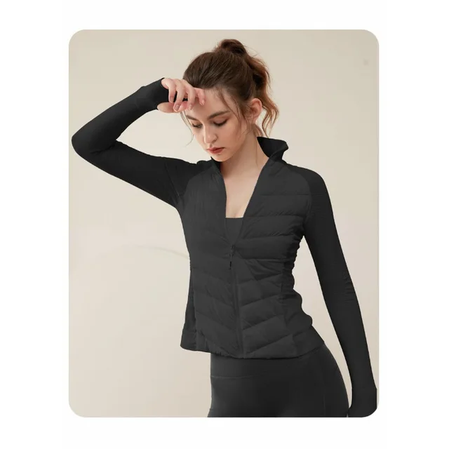 Lightweight Sports Base Women Quilted Windproof Autumn And Winter Black - Shop at LoveMi