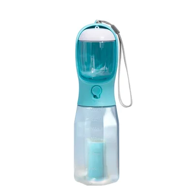 Pet Dog Three in one Portable Garbage Bag Filter Multifunctional Water Cup Turquoise - Shop at LoveMi