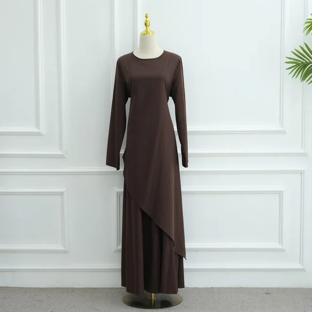Female Simplicity Elegant Top With Fashion Skirt Brown Top Brown Skirt - Shop at LoveMi