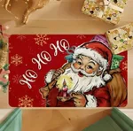 Temu Christmas Decorative Entry Door Hallway Stain-resistant Floor Mat - Christmas 09301
