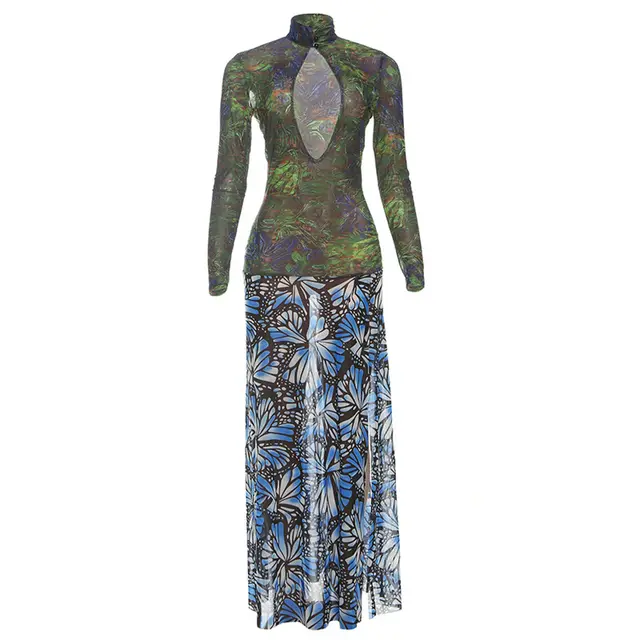 European And American Style Autumn Dress Green - Shop at LoveMi